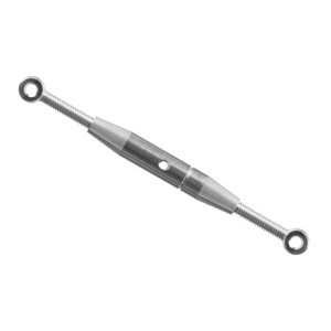 Hliníkový napínák M2,5, délka 36-60mm, očka vnitřní vrtání 2,0mm, 100 ks. Příslušenství letadla IQ models