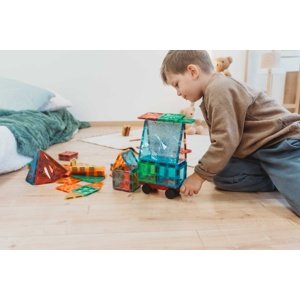 Magnetická stavebnice - sada s autem  IQ models