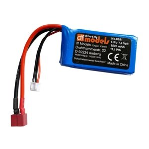 DF models 6981 Akumulátor LiPo 2S T-Plug 7,4V 1500 mAh 3047, 3048, 3050, R77 IQ models