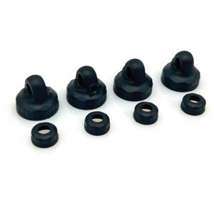 Přesná plastová horní/spodní víčka 1/10 BBS tlumičů (13mm) (4 páry) Auta IQ models