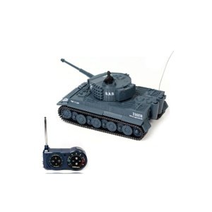S-Idee RC tank Mini German Tiger 1:72 RTR modrý Home IQ models