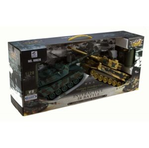 s-Idee RC sada bojujících tanků German Tiger I a M1A2 1:28 Home IQ models