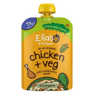 Ella's Kitchen BIO Kuřátko s kukuřičnou kaší (130 g)