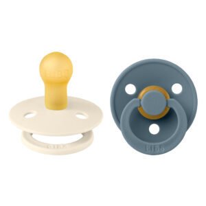 BIBS Colour Dudlíky z přírodního kaučuku vel. 1 Ivory/ Petrol