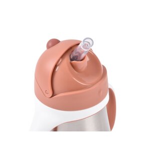 BEABA HRNEK TERMOIZOLAČNÍ S BRČKEM NEREZ 250ML TERRACOTTA