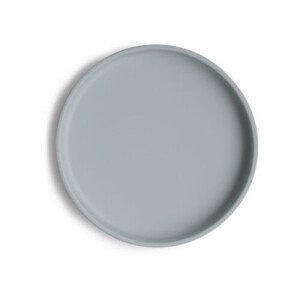 Mushie Classic silikonový talíř s přísavkou - Stone