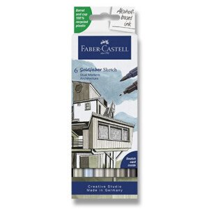 Popisovač Faber-Castell Goldfaber Sketch Dual Marker Architecture, 6 ks