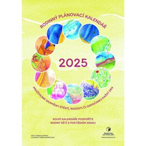 Rodinný plánovací kalendář pro rok 2025 - raná péče