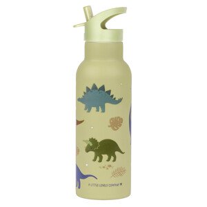 A Little Lovely Company - nerezová láhev na pití, 500 ml - dinosauři