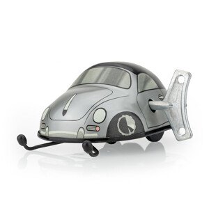 Autíčko na klíček - Porsche 356 cabrio - stříbrné