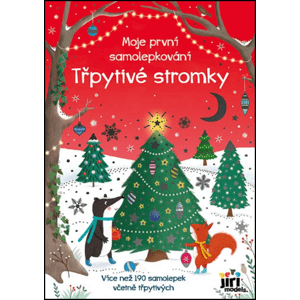 Třpytivé stromky - moje první samolepkování