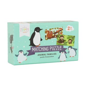 A Little Lovely Company - přiřazovací puzzle - zvířecí rodinky