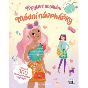 Samolepková knížka - Třpytivé oblékání - Módní návrhářky