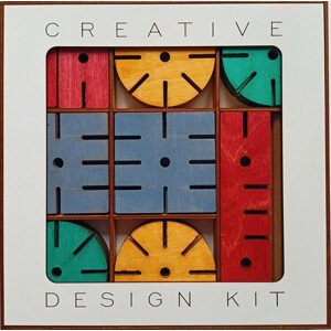 Stavebnice Creative design kit - barevná - Sleva poškozený obal