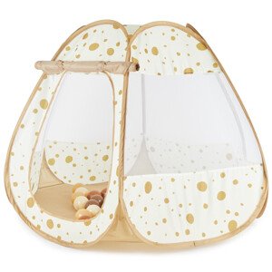 Bieco - Samorozkládací hrací stan a míčkový box 2v1 - dots