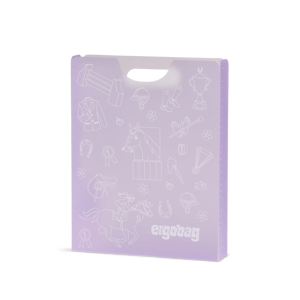 Plastové desky na sešity Ergobag - Horses Purple