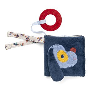 Lilliputiens - textilní knížka s kousátkem - pejsek Jules