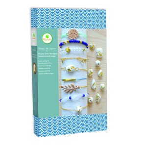 Výroba šperků - náramky a šperky z betonu a zlaté fólie