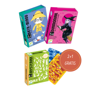 Balíček karetních her Djeco - pro malé čarodějky