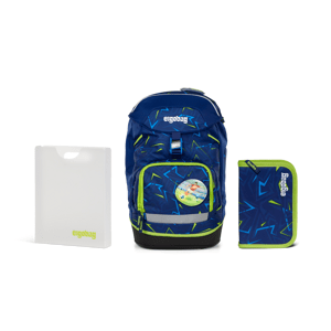 Školní set Ergobag prime Fotbal  - batoh + penál + desky