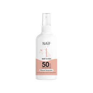 NAIF Ochranný sprej na opalování SPF 50 pro děti a miminka 100 ml