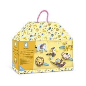 Dětský ateliér - šperkařská dílna - sponky do vlasů - exotická zvířata