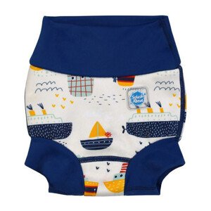 Antibakteriální plavky Happy Nappy DUO Tug Boats L (6-12 měs.)