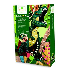 Stick & Fun - malá mozaika - dinosauři