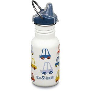 Dětská nerezová lahev Klean Kanteen Kid Classic Narrow w/Sippy Cap - cars 355 ml