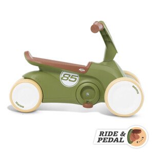 BERG GO -  retro odrážedlo a šlapadlo 2v1 - zelené