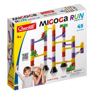 Migoga Marble Run - kuličková dráha - startovní set - 45 ks