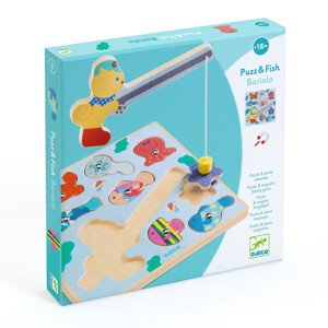 Puzz & Fish – dřevěná vkládačka a rybářská hra v jednom - Bariolo