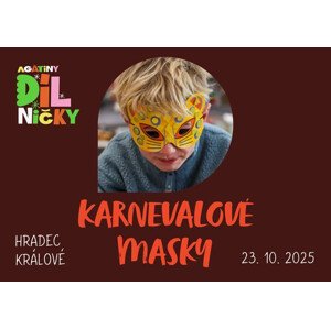 Karnevalové masky - čt 23.10.25, 15:00 Hradec Králové