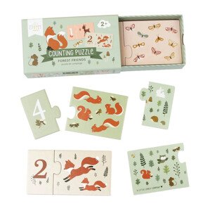 A Little Lovely Company - přiřazovací puzzle – počítání s kamarády - Sleva poškozený obal