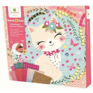 Stick & Fun - mozaika - domácí mazlíčci - Sleva poškozený obal