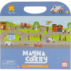Magnetická hra Tiger Tribe Magna Carry - Život záchranářů - Sleva poškozený obal