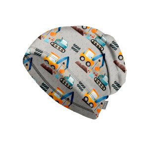 Čepice fleecová Basic, Bagry - vel. M ( 49-52 cm )