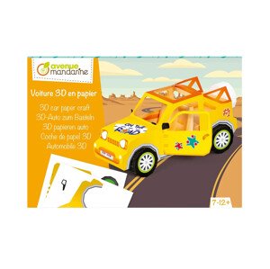 Kreativní sada - 3D tvoření z papíru - auto
