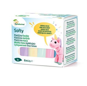 Modelovací hmota -  pastelové barvy, 6 ks