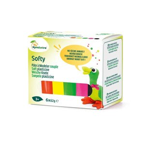 Modelovací hmota – fluorescenční barvy, 6 ks