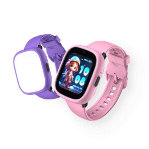 Dětské smart hodinky Kiddoboo x Lagenio WatchMe 4G Pink/Purple