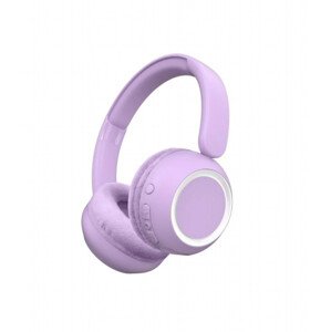 Bezdrátová sluchátka s podsvícením Purple