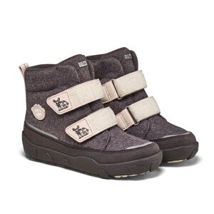 Dětské barefoot boty Affenzahn Mid Boot Wool Comfy Rhino - vel. 30