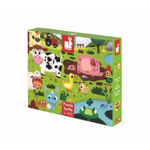 Puzzle hmatové - Zvířátka na farmě - 20 ks