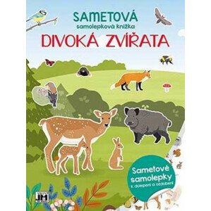 Sametová samolepková knížka - Divoká zvířata