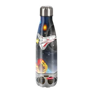 Izolovaná lahev na pití z nerezové oceli Step by Step, 0,50 l, Vesmírná raketa Rico