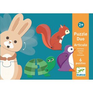 Puzzle duo - Pohyblivá zvířata