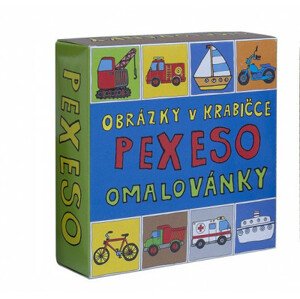 Pexeso - omalovánky - dopravní prostředky